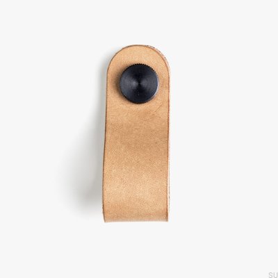 Furniture Knob Pin Leather with black