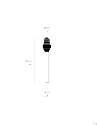 Buster Forked E27 5W Smoked Bulb with Brightness Control