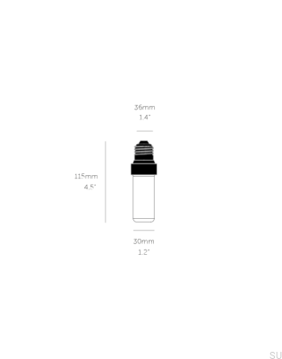 Punch Forked E27 5W Milky White Light Bulb with Brightness Control