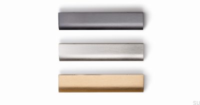 Ona 544 Edge Furniture Handle Brushed Grey Anodized