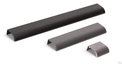 Edge furniture handle She 32 Metallic Silver