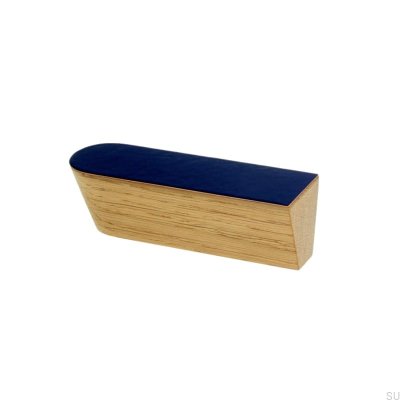 Furniture handle Twins Blue 60 Enameled Blue - Oil Colorless Semi-matt