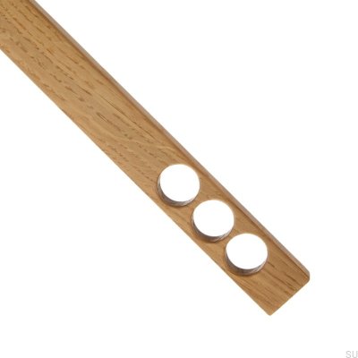 Elongated furniture handle Gdynia 256 Wooden Oak - Oil Colorless Semi-matte