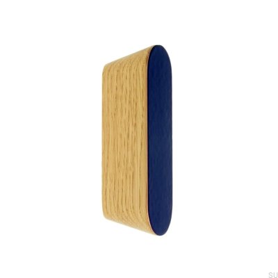 Furniture handle Solo Blue 60 Enameled Blue - Oil Colorless Semi-matt
