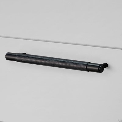 Cross 125 Steel Black Elongated Furniture Handle