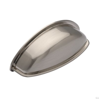 Shell furniture handle 1003 Silver Brushed