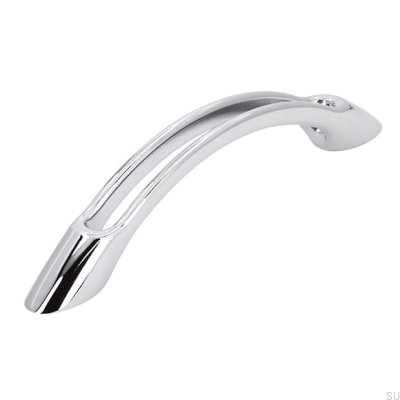 Elongated furniture handle 1026 Chrome Polished