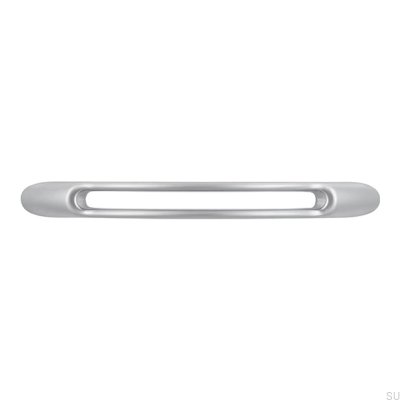 Elongated furniture handle 1026 Chrome Brushed