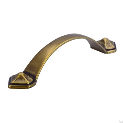 Elongated furniture handle 1323 96 Antique Bronze
