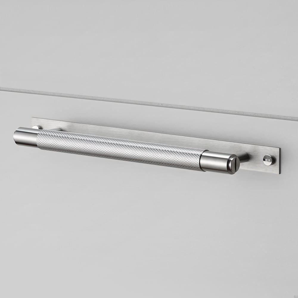 Stalowy nierdzewny uchwyt Pull bar z podkładką na meblu