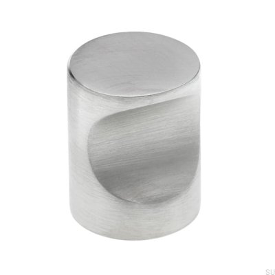 Furniture knob 1404 21 Brushed steel