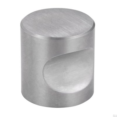 Furniture knob 1404 30 Brushed steel