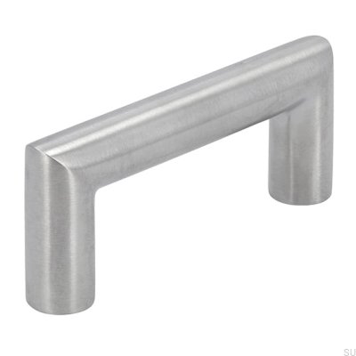 Elongated furniture handle 1406 64 Brushed steel