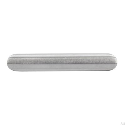 Elongated furniture handle 1406 64 Brushed steel