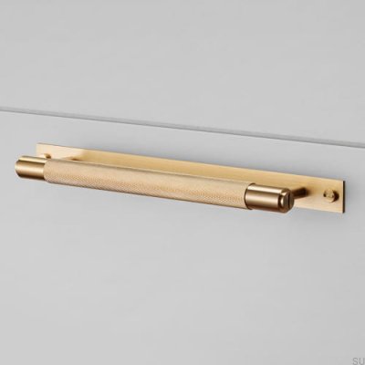 Long furniture handle with Cross Plate 225 Brass washer