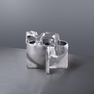 Travis Barker Polished Steel Skull Bowl