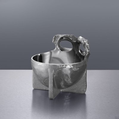 Travis Barker Polished Steel Skull Bowl