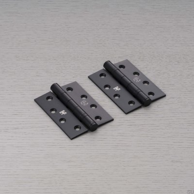 Hinge 102 x 76 x 3 mm Steel Welder’s Black Door Hinges (Set of 2)