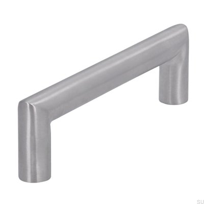 Elongated furniture handle 1406 96 Brushed steel
