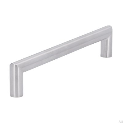 Elongated furniture handle 1406 160 Brushed steel