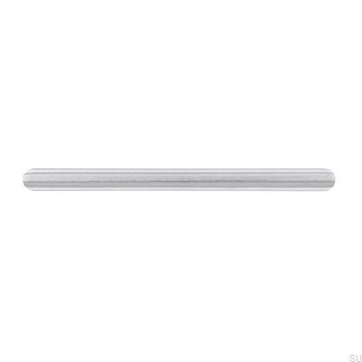 Elongated furniture handle 1406 160 Brushed steel