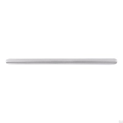 Elongated furniture handle 1406 224 Brushed steel