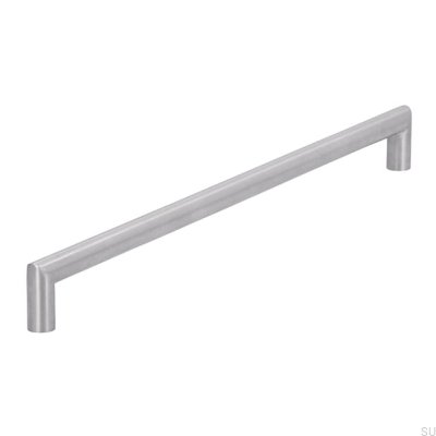 Elongated furniture handle 1406 320 Brushed steel