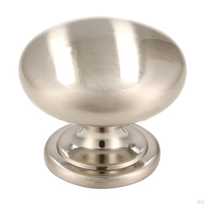 Furniture knob 1533 Silver Brushed