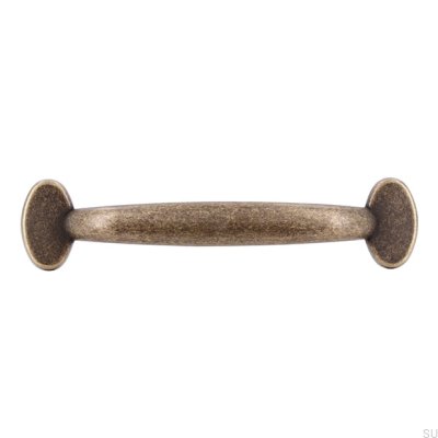 Elongated furniture handle 1534 96 Antique Bronze