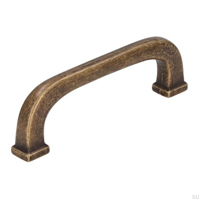 Elongated furniture handle 1577 96 Antique Bronze