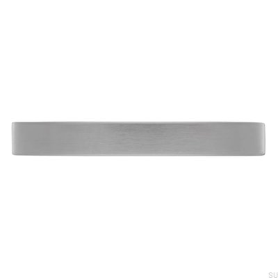 Elongated furniture handle 1585 96 Brushed steel