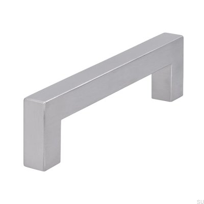 Elongated furniture handle 1585 128 Brushed steel