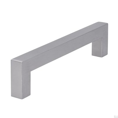 Elongated furniture handle 1585 160 Brushed steel