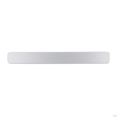 Elongated furniture handle 1666 128 Aluminum Brushed