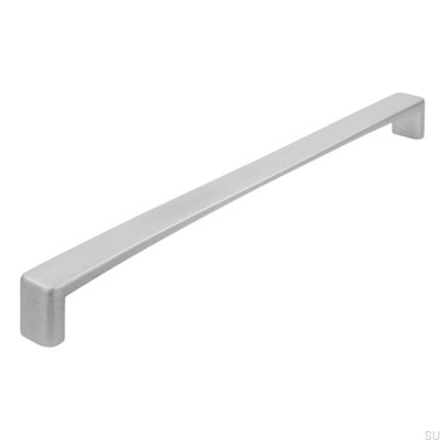 Elongated furniture handle 1666 224 Aluminum Brushed