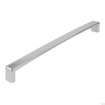 Elongated furniture handle 1666 Polished chrome
