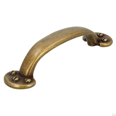 Elongated furniture handle 1681 96 Antique Bronze