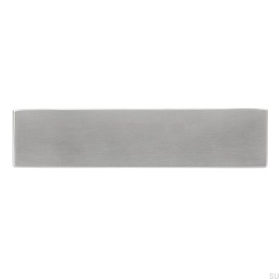 Elongated furniture handle 1739 160 Brushed steel