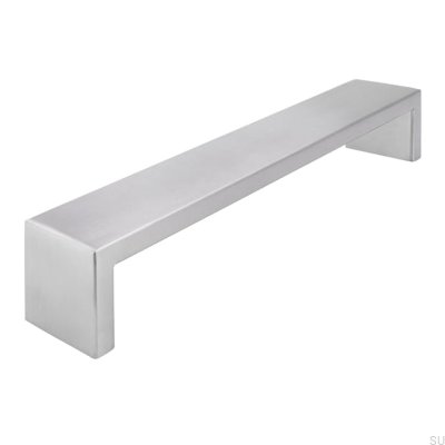 Elongated furniture handle 1739 320 Brushed steel