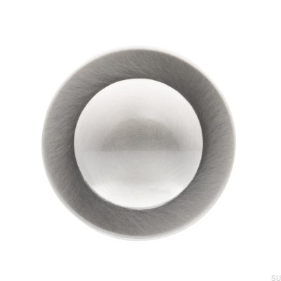 Furniture knob 1746 35 Silver Brushed