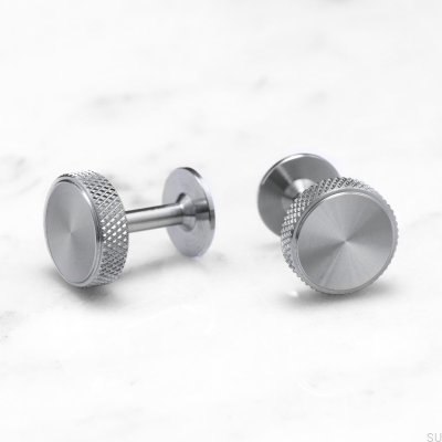 Cross Steel Silver Cufflinks
