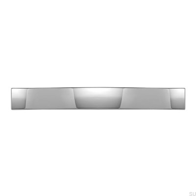 Elongated furniture handle 1750 160 Polished chrome