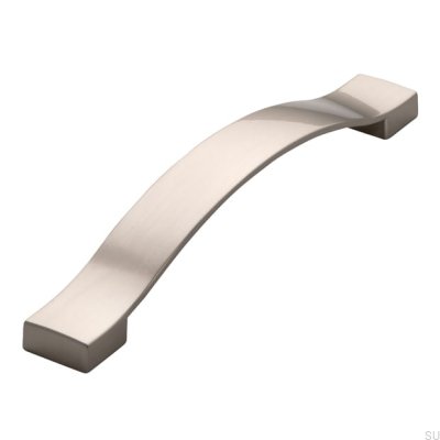 Elongated furniture handle 1750 160 Silver Brushed