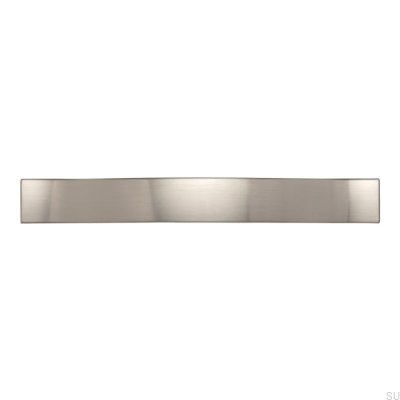 Elongated furniture handle 1750 160 Silver Brushed