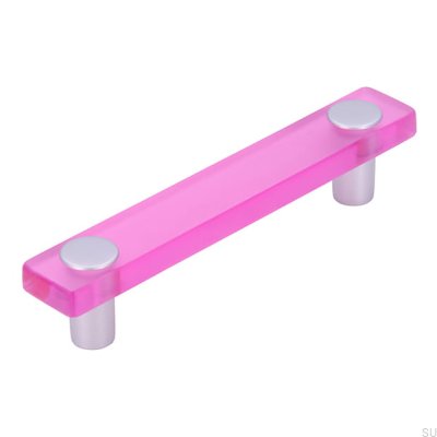 Elongated furniture handle SM8119I 96 Plastic Pink