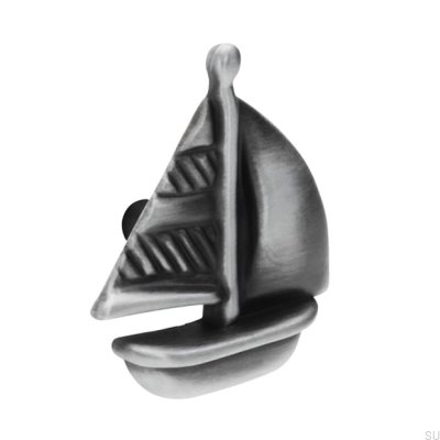 Furniture knob Łódź 1884 Antique Silver