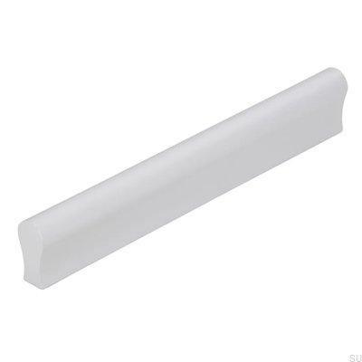 Elongated furniture handle 1906F 128 Aluminum Brushed