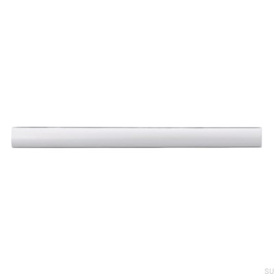 Elongated furniture handle 1906F 128 Aluminum Brushed