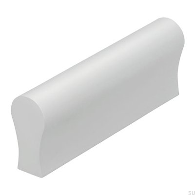Elongated furniture handle 1906F 32 Aluminum Brushed
