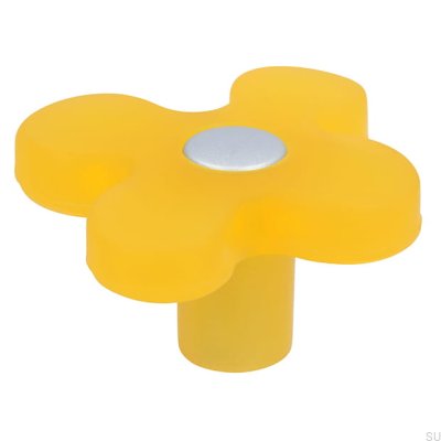 Furniture knob SM8116I Plastic Yellow